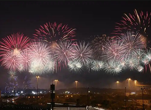 久治县焰火晚会